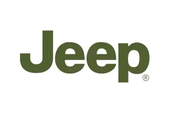 The image showcases the Jeep logo in a bold, green, sans-serif font against a white background. The word Jeep stands out with a registered trademark symbol in smaller text at the bottom right. Just like when you search for a Miami locksmith who excels at rekeying locks, this logo guarantees reliability.